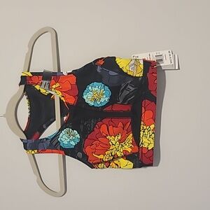 Adidas Run Medium Support Floral Sports Bra